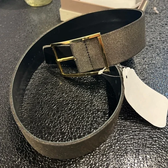 Elie Saab Accessories Semi Sparkly Black Elie Saab Belt Poshmark